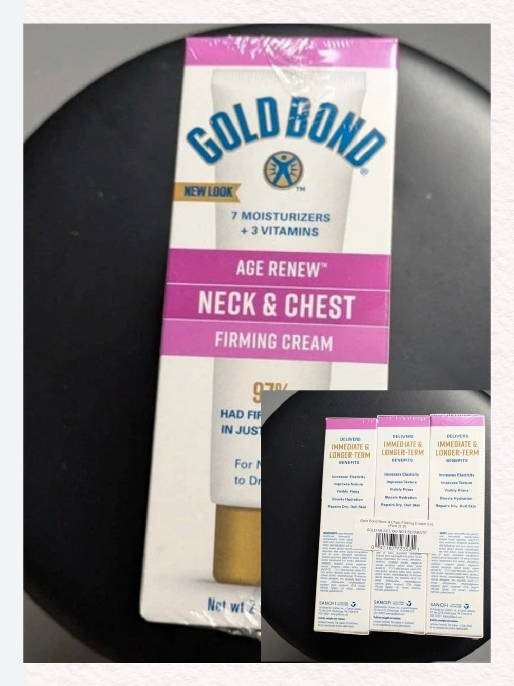 Gold Bond Age Renew Neck & Chest Firming Cream ~ 3 Pack